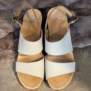 Dansko Women's White Sandals